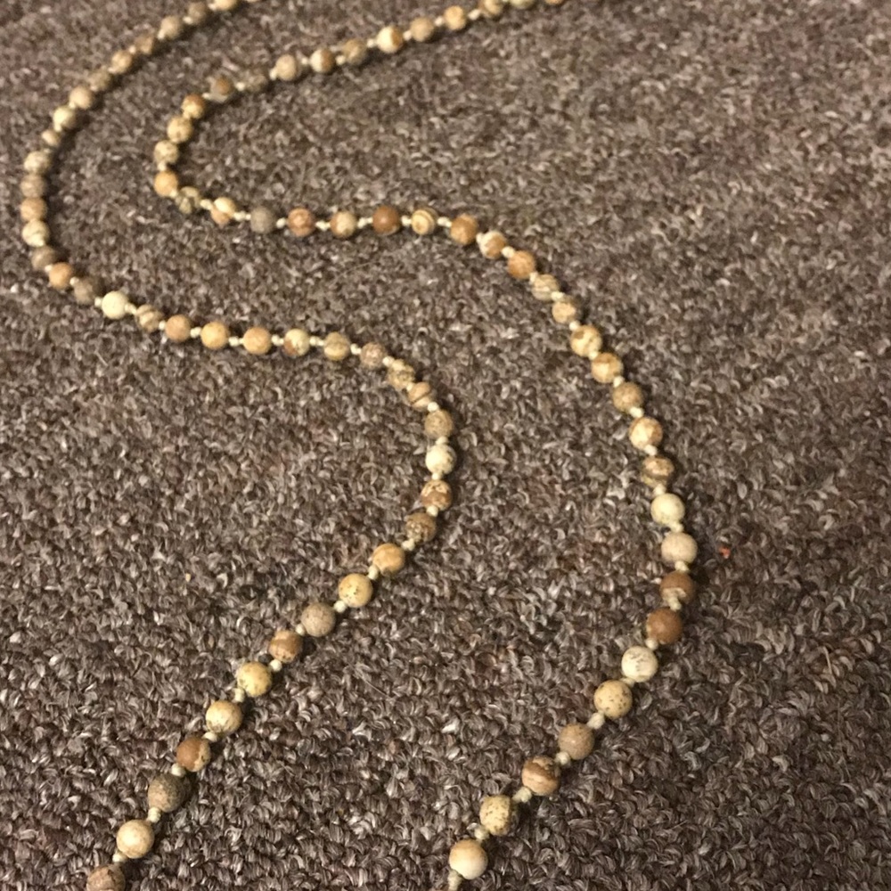 Long beaded necklace